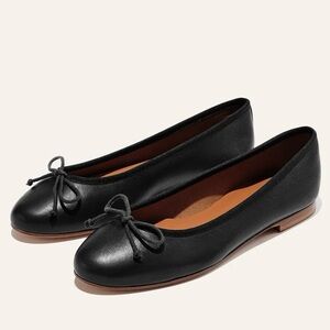 Margaux The Demi Ballet Flats in Black Nappa